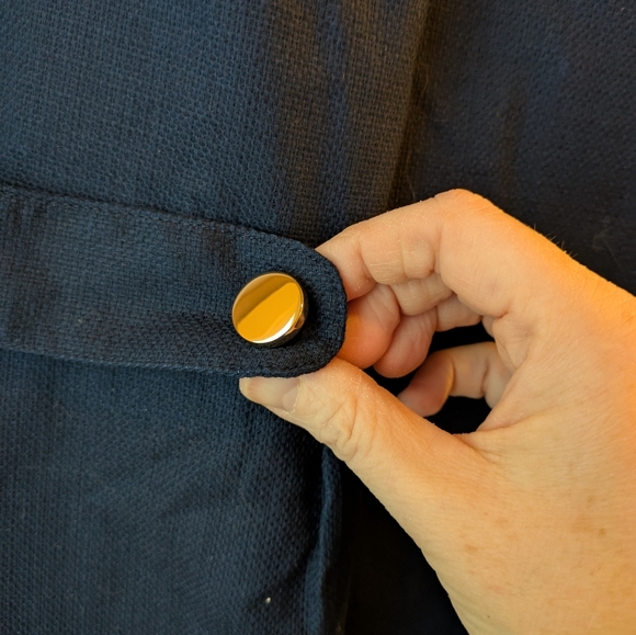 J. Crew Navy Sheath Dress w/ Waist Tabs NWT 12 - Picture 3 of 10